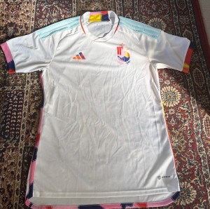 Men’s Adidas Belgium 2022 Away White Football Shirt In Medium Slim Fit for sale on Ebay