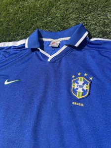Rare Vintage 97/98 Brazil National Team Nike Away Football Shirt Size Large for sale on Ebay