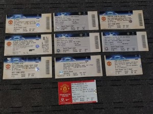 10 x Manchester United UEFA Champions League Tickets for sale on Ebay