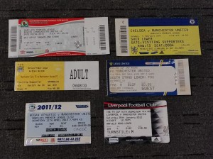 6 x Manchester United 2011-2012 Tickets for sale on Ebay