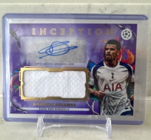 Topps Inception UCC 2025/26 Tottenham Hotspur - Dominic Solanke Auto Patch 12/25 for sale on Ebay