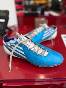 Adidas F50 Adizero FG Football Boots 2010 Size UK 9 Cyan / White / Pink (Rare) for sale on Ebay