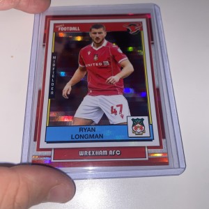 Ryan Long man Wrexham /10. Paninis Football EFL. Red Parallel. for sale on Ebay