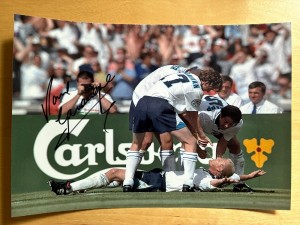 Paul Gascoigne Signed Photo England Euro 96 Newcastle Utd Spurs Gazza Autograph for sale on Ebay