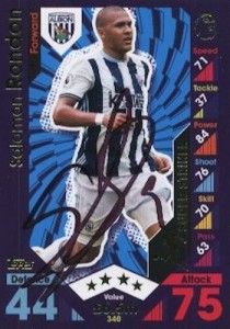 Salomon Rondon - WBA - Signed Trading Card - COA (78393) for sale on Ebay