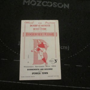 Bournemouth v Ipswich Div 3 South 1953/4 for sale on Ebay
