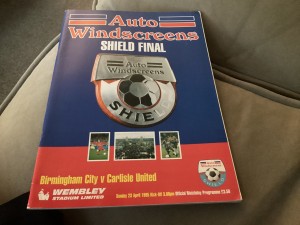 Birmingham City v Carlisle United Auto-Windows final 23/4/95 for sale on Ebay