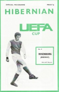 Hibernian v Rosenborg (Norway) UEFA Cup 1st Rd 2nd Leg 2nd Oct 1974 for sale on Ebay