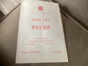 Stoke City v Essen Friendly Football Programme 1956/57 for sale on Ebay