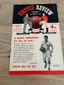 Selection of 12 Manchester United programmes from season 1957-58 for sale on Ebay