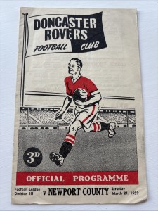 Doncaster Rovers V Newport County 1958-59 for sale on Ebay