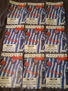 9 Huddersfield Town Home Programmes Division 2 Season 1992/93 for sale on Ebay