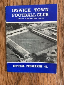 IPSWICH TOWN V SOUTHPORT. 25TH JANUARY 1966. FA CUP 3RD ROUND REPLAY.  for sale on Ebay