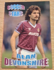 ALAN DEVONSHIRE - WEST HAM UTD - RARE   SOCCER STARS   HOSSACK  CARD 4/6 for sale on Ebay