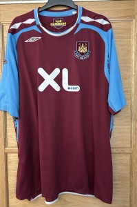 West Ham United Umbro Home Shirt 2007/08, Size XXXL In Very Good Condition for sale on Ebay