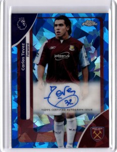 Carlos Tevez Auto - West Ham - 2026 Topps Sapphire Premier League for sale on Ebay