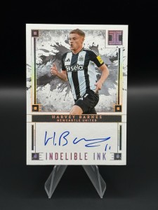 2024-25 Panini Impeccable Indelible Ink Harvey Barnes Newcastle 10/10 On Card for sale on Ebay