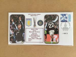 Aston Villa v Maccabi  Tel-Aviv Europa League 2026 First Day Cover for sale on Ebay