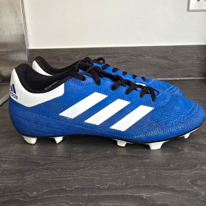 adidas Blue/White/Black Football Boots Moulded Studs BB484 UK Size 9 for sale on Ebay