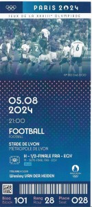 Ticket Olympics Paris 2024 France - Egypt (semifinal) for sale on Ebay