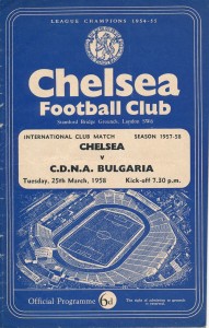 Chelsea v CDNA Bulgaria (Friendly) 1957/1958 - Football Programme for sale on Ebay
