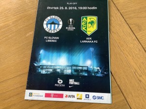 FC Slovan Liberec v AEK Larnaka FC August 2016 for sale on Ebay