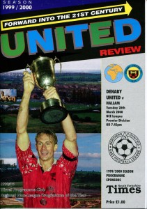 Denaby United v Hallam 28/03/00 NCEL Premier Division for sale on Ebay