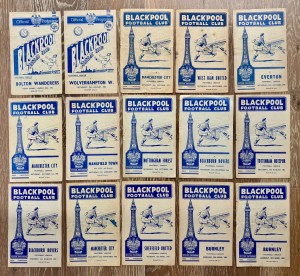 15 Blackpool FC programmes 1956-1963 for sale on Ebay