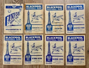 8 Blackpool FC programmes 1956-1961 for sale on Ebay