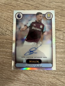 Topps Merlin Premier League 2026 Matty Cash Aston Villa MV-MC Auto for sale on Ebay