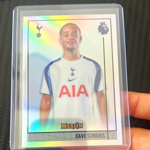 Topps Merlin's Premier League 96 Xavi Simons Tottenham Hotspur M-44 CASE HIT for sale on Ebay