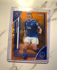Topps Chrome Premier League Dwight McNeil #83 Everton Serial Numbered 22/25 for sale on Ebay