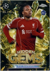 Topps Chrome Hidden Gems Rio Ngumoha Rookie RC Liverpool 05/10 for sale on Ebay
