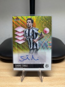 Sandro Tonali Topps Finest Ucc Auto /50 Newcastle United for sale on Ebay