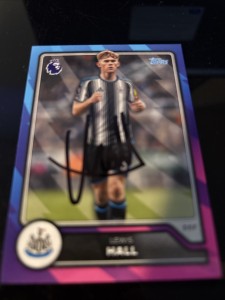 MATCH ATTAX 2027 LEWIS HALL NEWCASTLE UNITED SIGNED for sale on Ebay