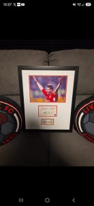 Steven Gerrard Signed Montage COA Liverpool FC for sale on Ebay