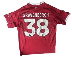 Ryan Gravenberch Signed Liverpool FC Home Shirt 