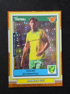 2025/26 Panini Football EFL - Orange Matrix /75 Oscar Schwartau Norwich City for sale on Ebay