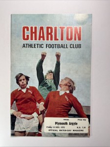 Charlton Athletic v Plymouth Argyle;  12th December 1975 for sale on Ebay