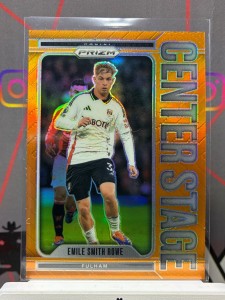 2025 panini prizm premier league Emile Smith Rowe center stage orange /25 Fulham for sale on Ebay