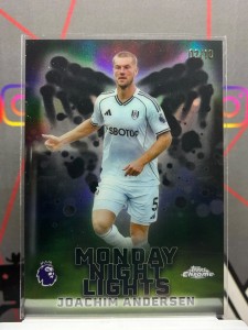 2025-26 topps chrome premier league Joachim Andersen MNL black /10 Fulham for sale on Ebay