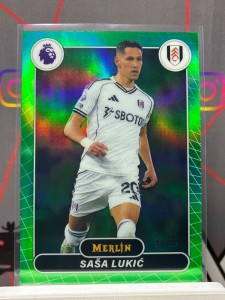2025-26 topps merlin premier league Sasa Lukic green /99 Fulham for sale on Ebay