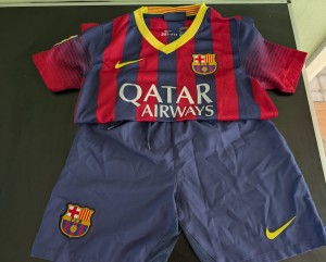 Nike Barcelona Football Kit 2013-14, S Youth 8-10 years for sale on Ebay