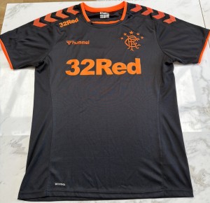 Men’s Hummel Glasgow Rangers Black & Orange Training Football Shirt 2019/2020 for sale on Ebay