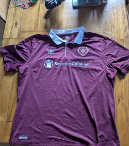 Worn 2017-2018 Season Hearts Umbro Home Shirt Size Xxxl. for sale on Ebay