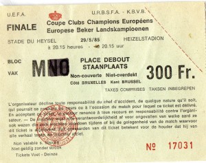 Liverpool  v Juventus European Cup Final 29/5/1985 Heysel Disaster for sale on Ebay