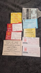 9 x Random TICKETS.Man.Utd,Arsenal,F.A.Cup & one from 1932! for sale on Ebay
