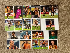 20 hand signed photographs of Hull City footballers for sale on Ebay