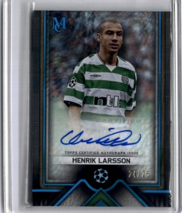Henrik Larsson Auto /75 - Celtic - 2023-24 Topps Museum UCC for sale on Ebay