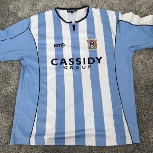 Coventry City FC 2005/06 Home Shirt Kit for sale on Ebay